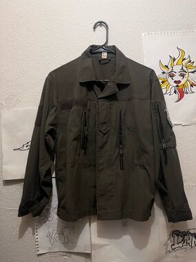 Men's Tactical Field Jacket - Olive Green